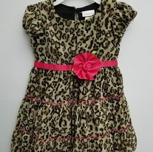 YoungLand cheetah print toddler dress, 3T🌻